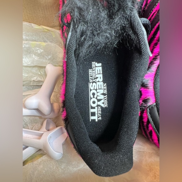 ADIDAS Campus 80s x Jeremy Scott Bones Shoes Pink Black Zebra - Picture 6 of 11